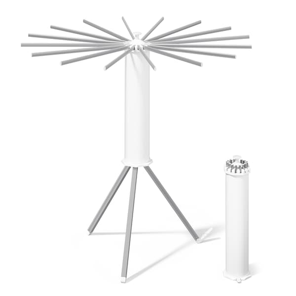 Tørrestativ til tøj 112x112x122 cm Sølv
