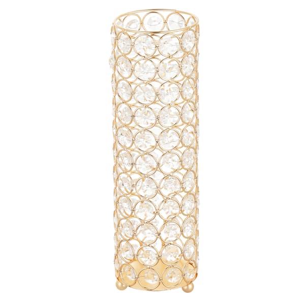 Blomvas 26x8,3 cm Guld Kristall Cylinder Set