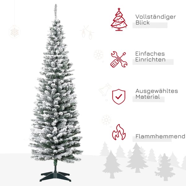 Konstgjord julgran, 210 cm, Grön, Fällbar, PVC-grenar