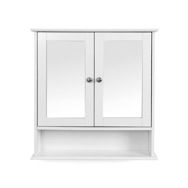 Badrumsskåp 56,5x13x58,5 cm Vit MDF
