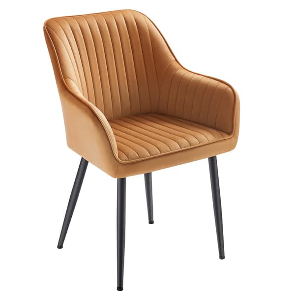 Spisebordsstol 60x62,5x85 cm Brun-Sort Velourpolstring