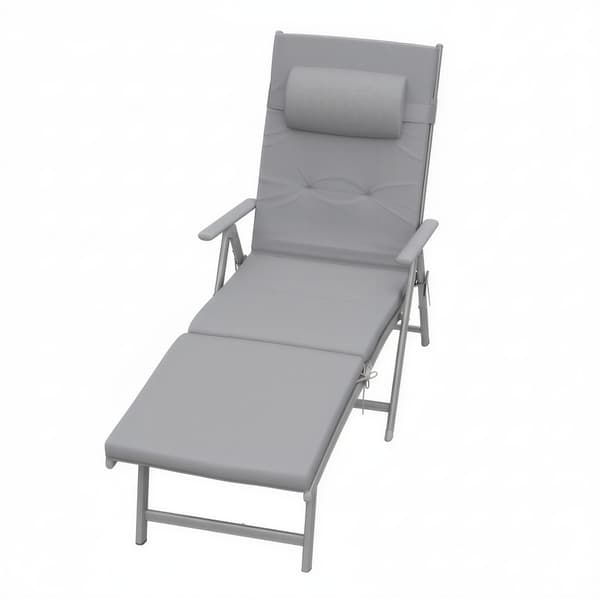 Solstol 183x60x39 cm Svart Fällbar