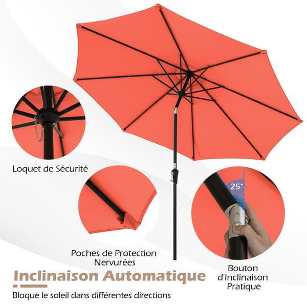 Udendørs Parasol, 290x253 cm, Beige , Star