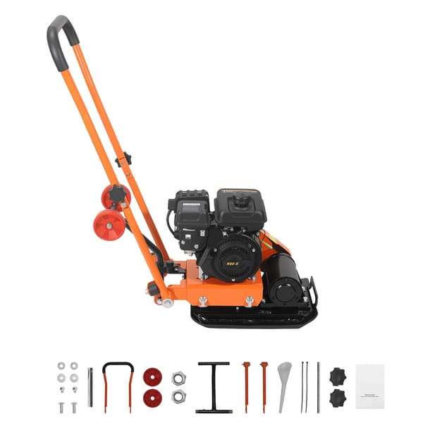 Pladevibrator 41x31,5 cm Sort Benzinmotor