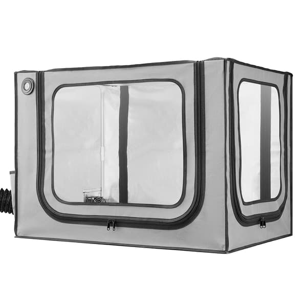 3D-printer kabinet, 80x58x58 cm, grå, ventilation