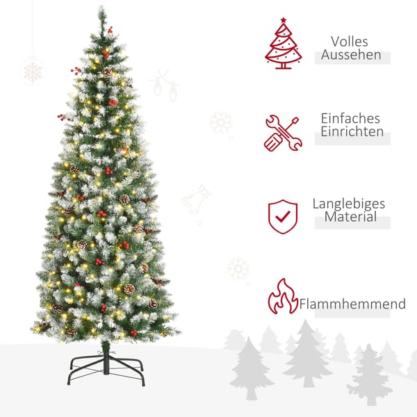 Tekokuusi LED-valoilla Ø65x180 cm vihreä/valkoinen