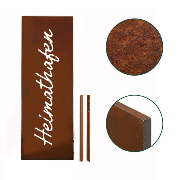 Havestav Brun Rust Patina Metal, Kodustaar