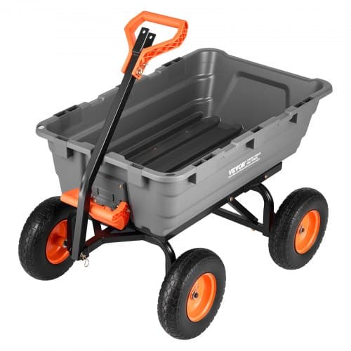 Havevogn, 1100x790x660 mm, Sort, Opbevaringsgitter