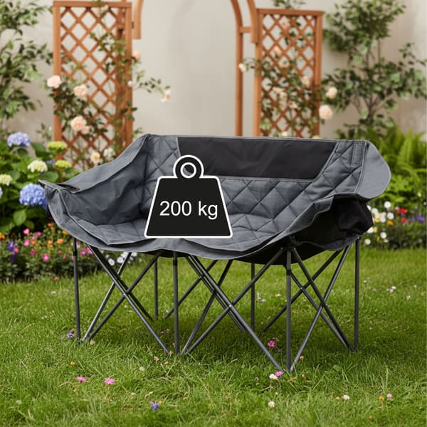 Campingbänk Fällbar 2-personers Förvaring, Kodustaar