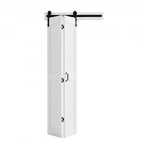 Bifold Skjutdörr, 91.4x213.4x3.5 cm, Vit, MDF
