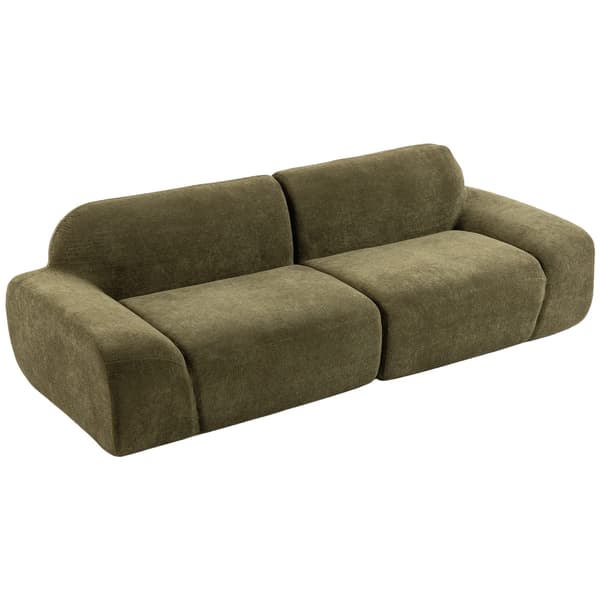 3-sits soffa 244x95x70 cm mörkgrön