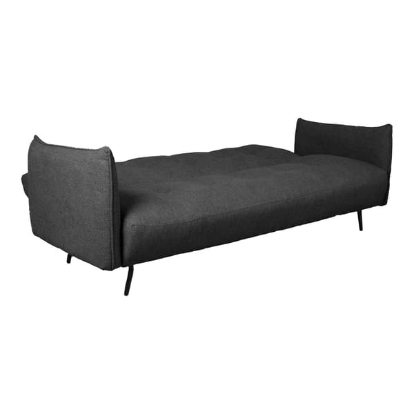 Soffa Säng LANDER 202x82x82 cm Mörkgrå Tyg