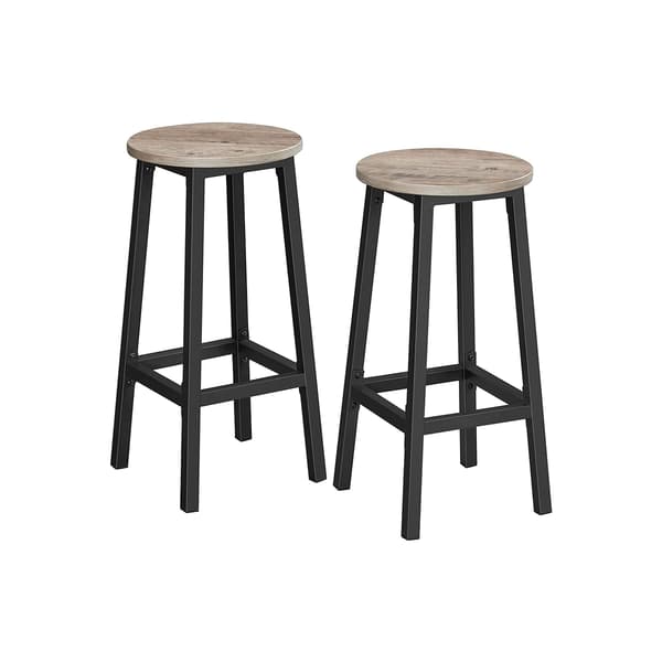Barstolset 32x32x64 cm Svart Stål