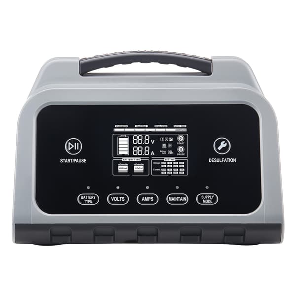 Batterioplader 20A LCD-display Trickle vedligeholder Desulfator ABS+PC