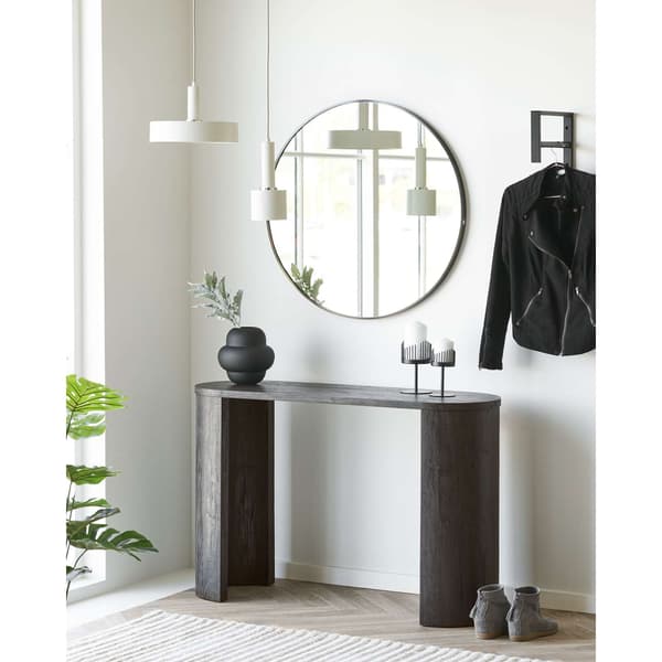 Vas 21 x 20 cm Svart Glas