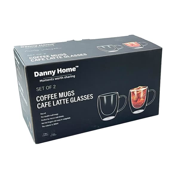 Mugg 200 ml Glas Dubbelväggig