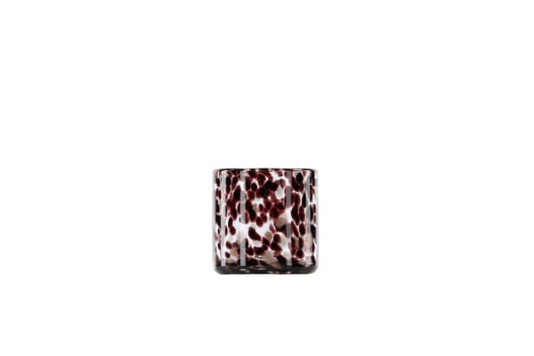 Lanterne Glora 8x8 cm Sort Glas