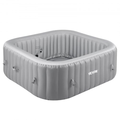 Uppblåsbar bubbelpool, 185x66 cm, Grå, PVC