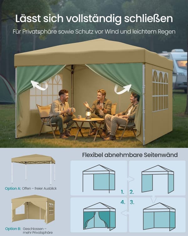Pavillon 300x300x260 cm Beige