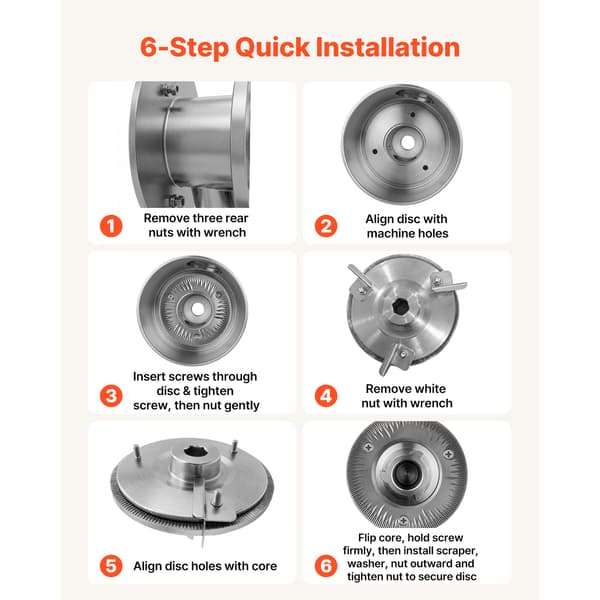 Slibeskive Sæt 15x15x0,5 cm Støbejern