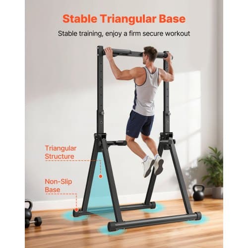 Pull Up Bar, 132x112,5x144-217 cm, Stål, Justerbar, Träningsutrustning