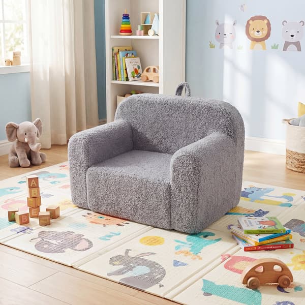 Børnesofa i skum 60x40x41 cm grå