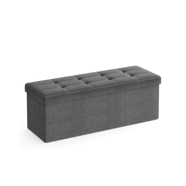 Förvaringspall, 110x38x38 cm, Grå