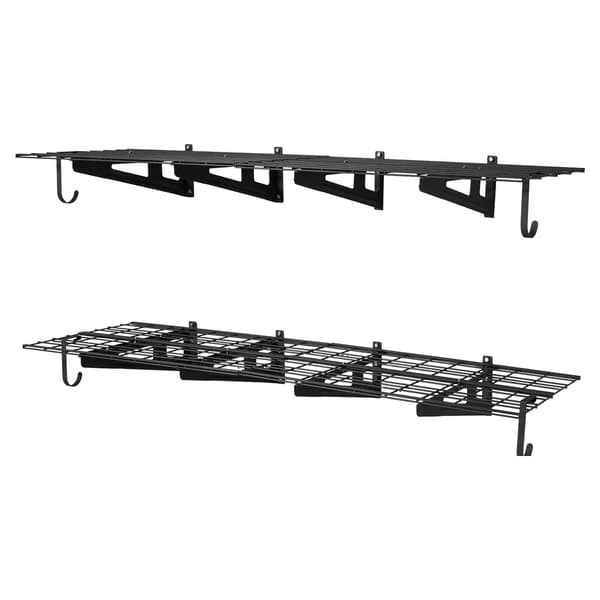 Garagehyllsystem 8-pack 305x914 mm 610x1828 mm Svart stål