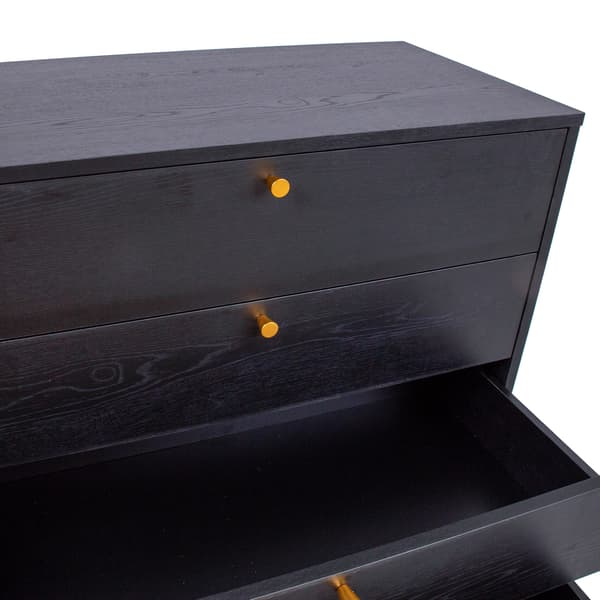 Kommode LUXEMBOURG 80x40x90 cm sort