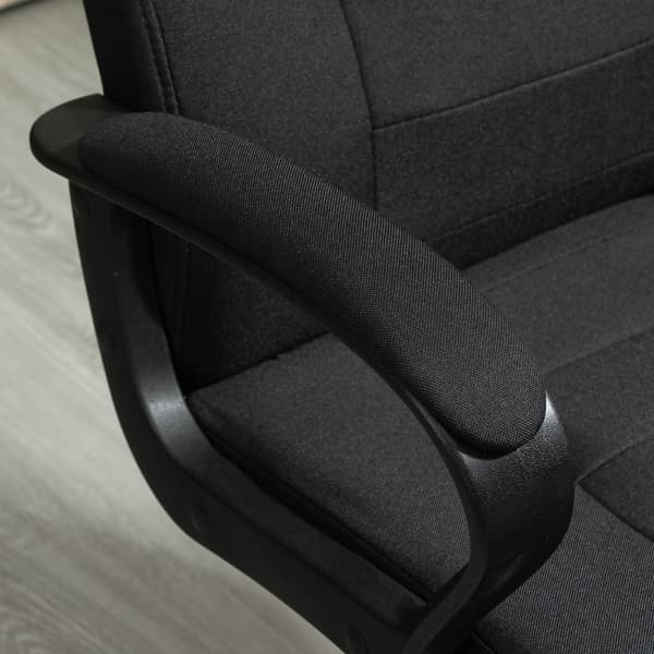 Kontorstol 62x76x110-119 cm Sort Polyester