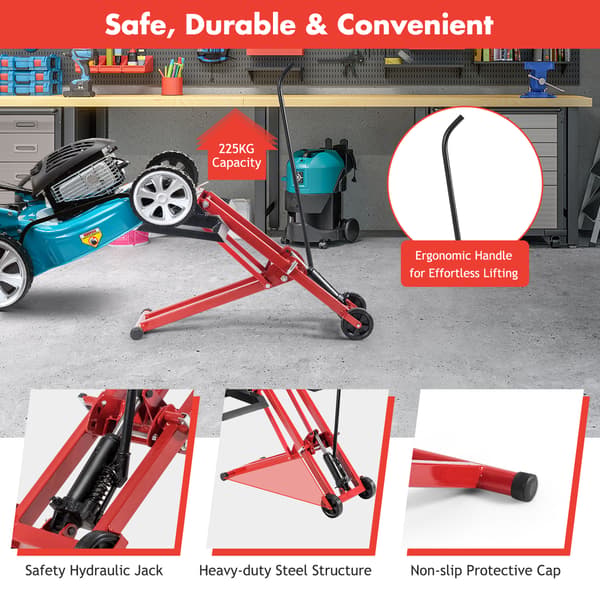 Mower Jack 102x68x81 cm sort/rød