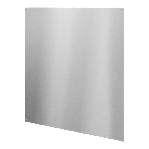 Stänkskydd i rostfritt stål 76x76 cm silver