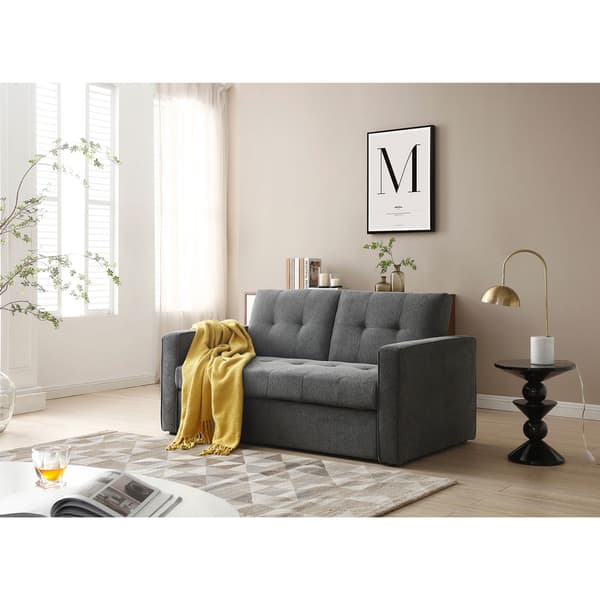 Soffa Säng 162x89x85 cm Grå Tyg