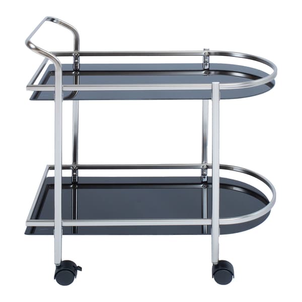 Serveringsvogn 72x38x78 cm Sort