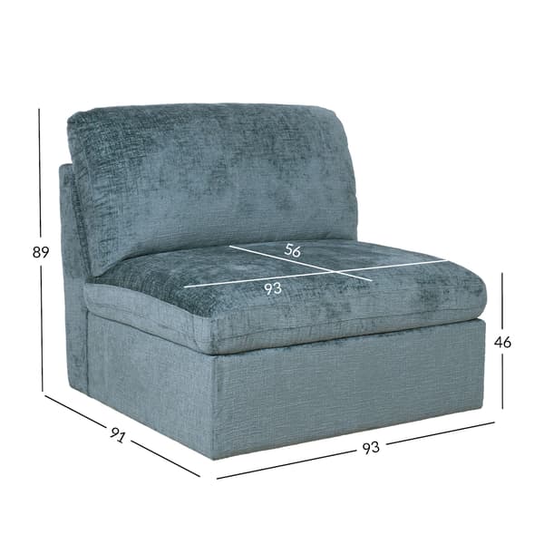 Modulaarinen sohva SAMOA 93x91x89 cm vihreä kangas