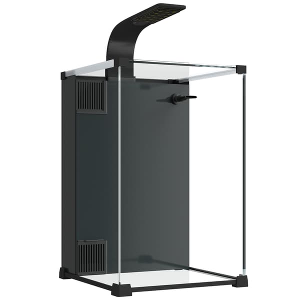 Akvarium Komplet Sæt 30x30x45,5 cm Sort Glas