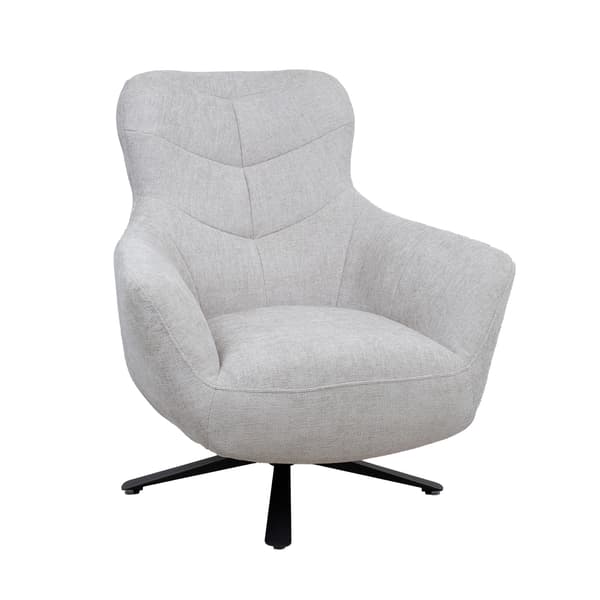 Lænestol HELGA 89x90x99 cm lys grå stof
