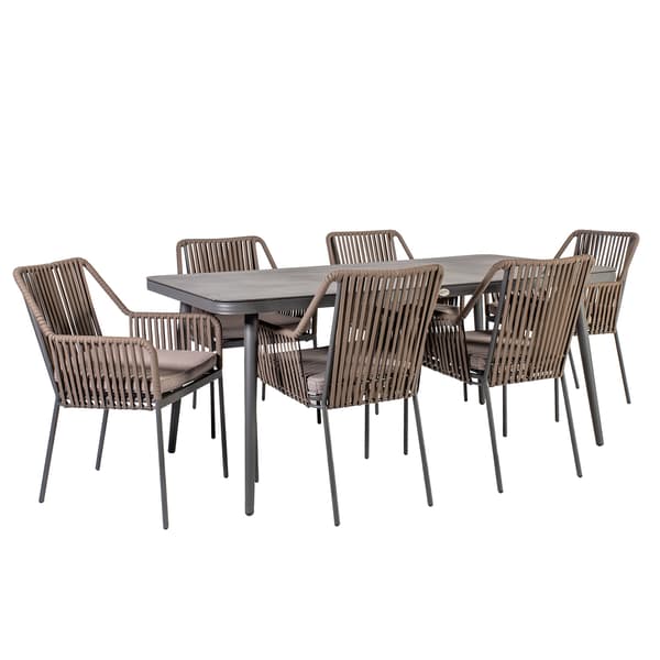 Puutarhakalustesetti Andros 180x90x75 cm Harmaa