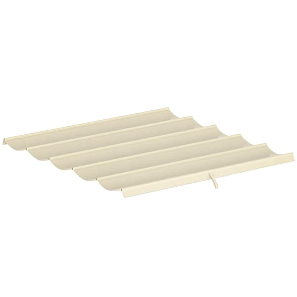 Pergola erstatningsdug 250x255 cm, hvid, polyester