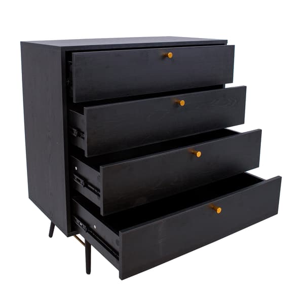 Kommode LUXEMBOURG 80x40x90 cm sort