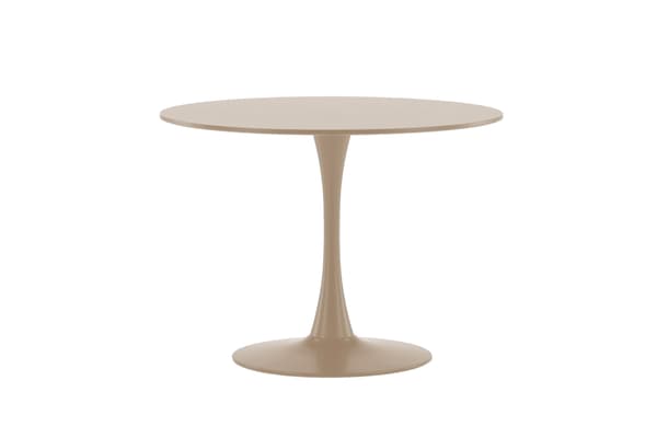 Spisebord 100x75 cm Beige MDF Stål