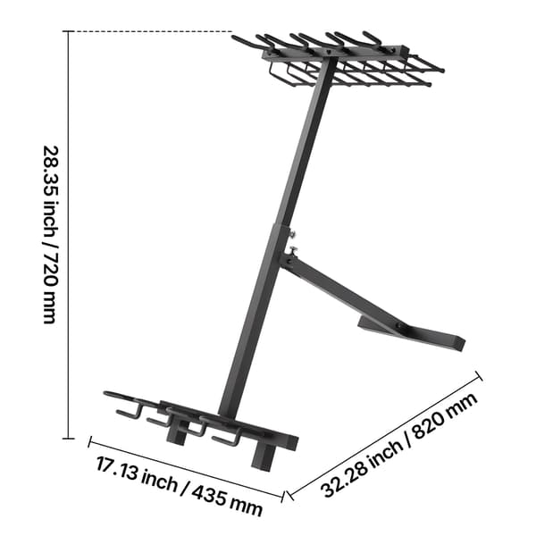 Våbenholder, foldbar, stål, opbevaring
