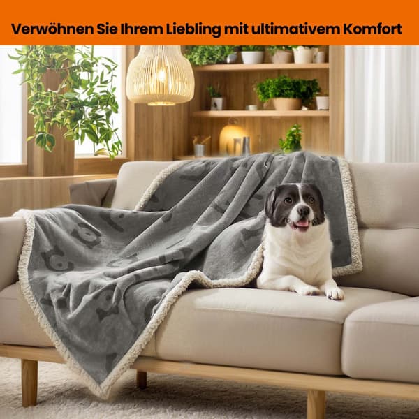 Hundetæppe 127x101 cm Grå Vandtæt
