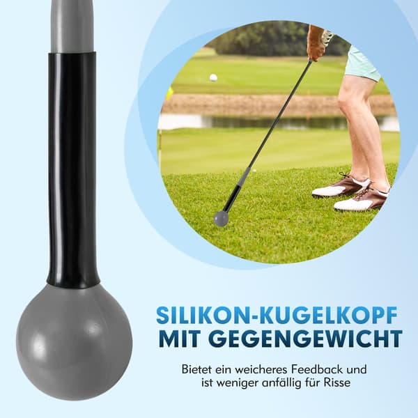 Golflyöntiharjoitteluvälineet 2 kpl 120 cm harmaa