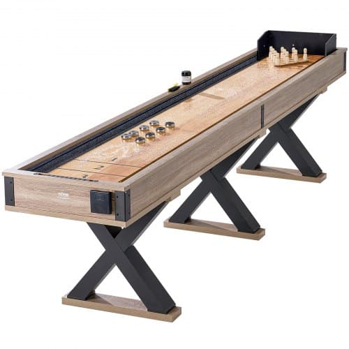 Shuffleboardbord 350x71x81 cm 2-i-1 spilsæt