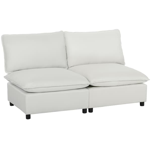 Sofa 146x85x78 cm Grå Kunstlæder