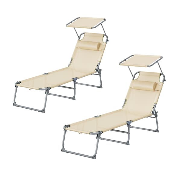 Solstol Sæt 189x53x28,5 cm Beige
