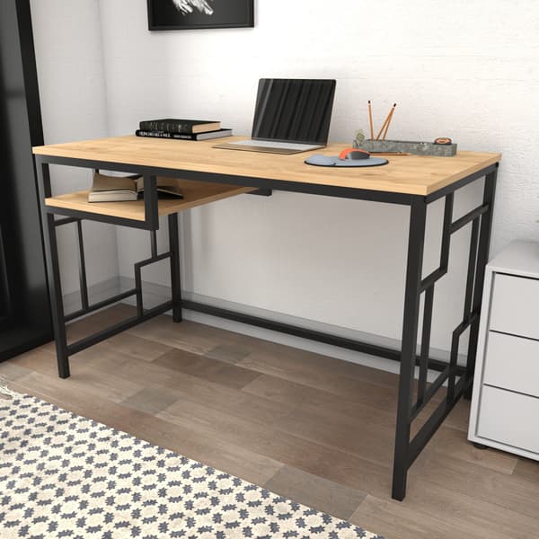 Skrivebord, Kennesaw, 120x60 cm, sort