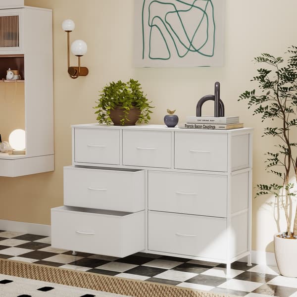 Kommode 30x98,8x73,7 cm Hvid MDF