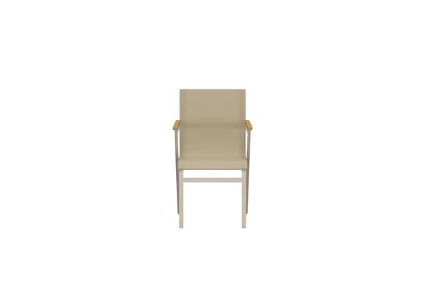 Spisestol, Mexico, Beige, Aluminium